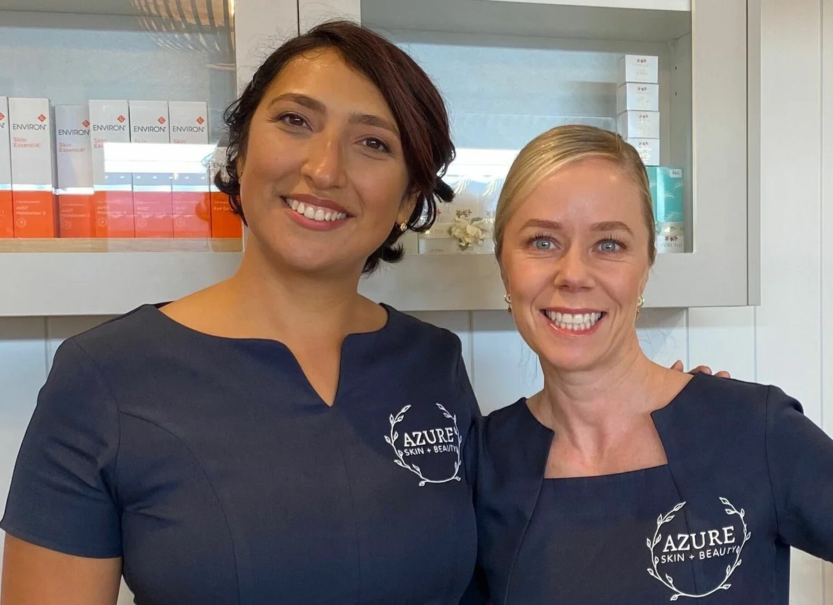 Gemma and Giorgina at Azure Skin and Beauty